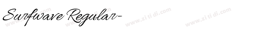 Surfwave Regular字体转换